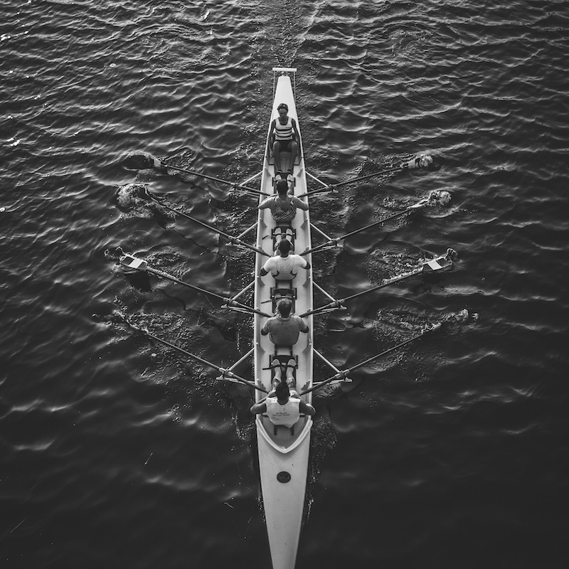 Group of rowers